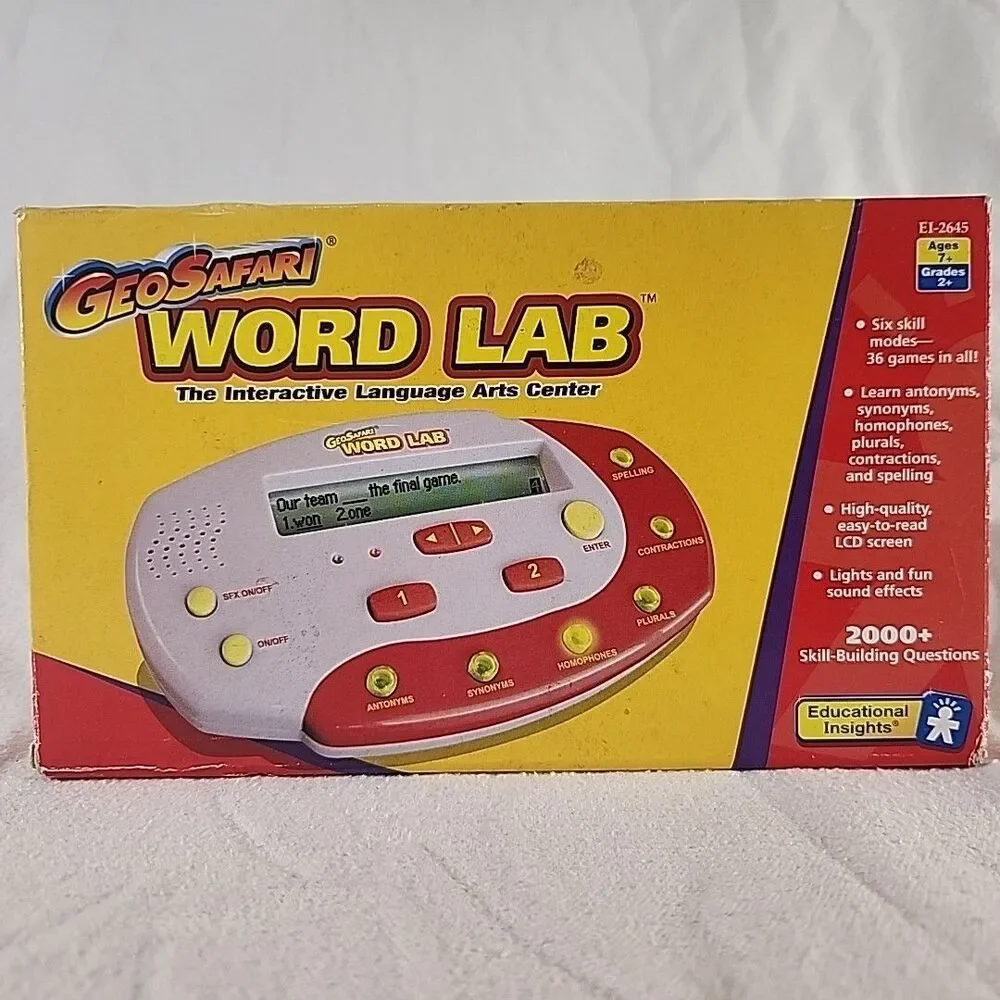 WORD LAB GeoSafari Educational Insights New in Box RARE Language Skills Vintage